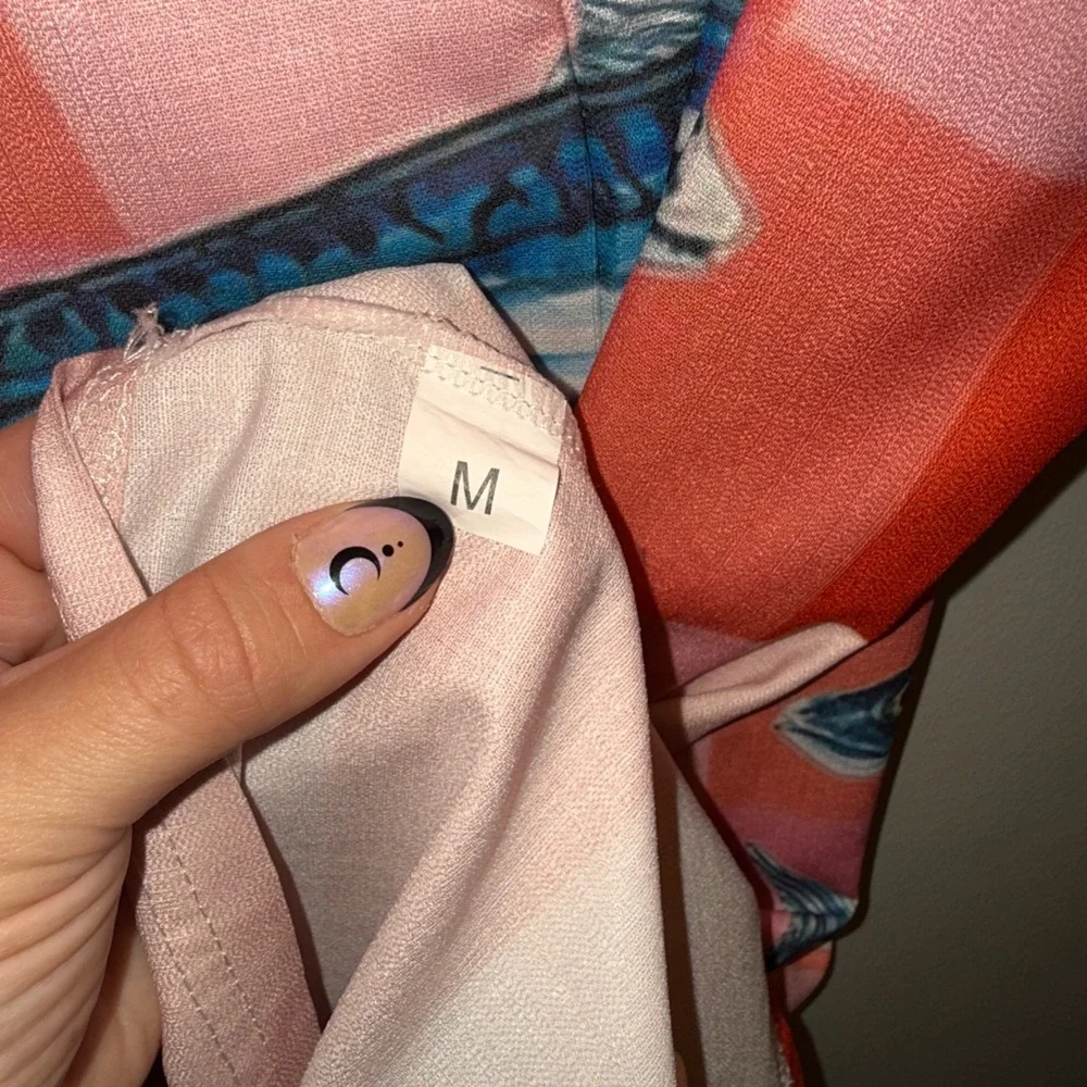 Red and Pink Sardines Fish Mini Dress - Picture 6 of 6